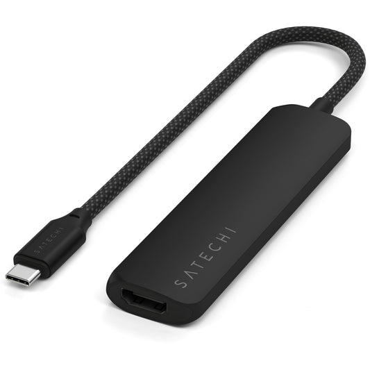 Satechi USB-C 4-in-1 Slim Multiport Adapter 4K Black