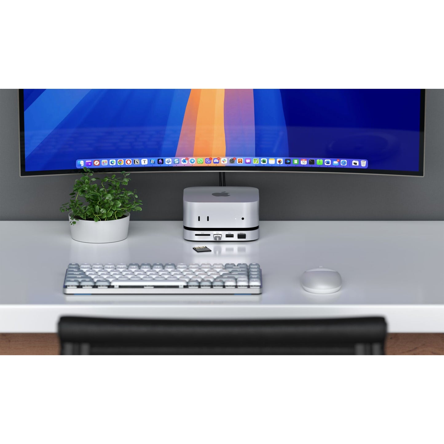 Satechi Stand Hub Mac Mini M4 with SSD Enclosure