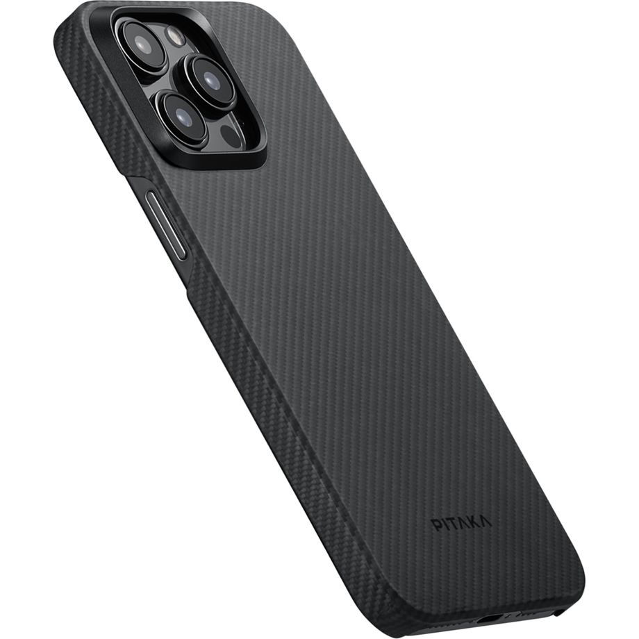 Pitaka MagEZ Case 4 600D for iPhone 15 Pro Black/Grey Twill