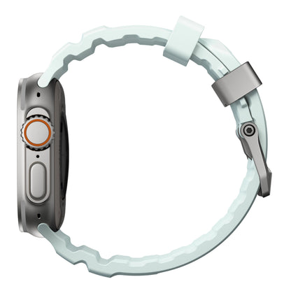 Nomad Rocky Point Band 46/49mm Icy Blue Glow Connector Natural