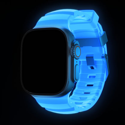 Nomad Rocky Point Band 46/49mm Icy Blue Glow Connector Natural