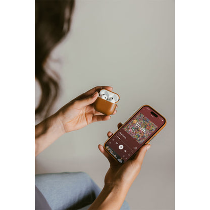 Nomad Modern Leather Case Airpods 4 English Tan-C