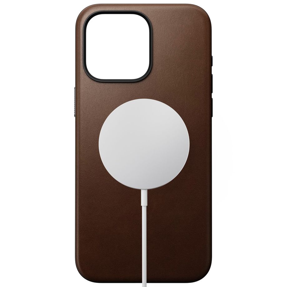 Nomad Modern Leather Case iPhone 15 Pro Max Brown