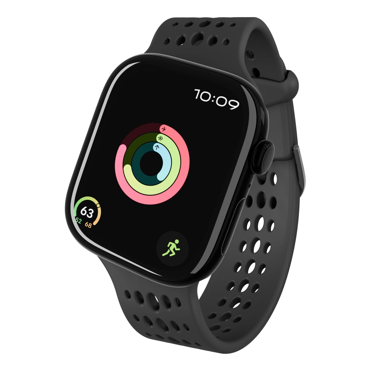 Decoded Silicone Ares O Strap for Apple Watch 40/42mm Black
