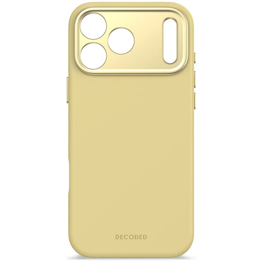 Decoded AntiMicrobial Silicone Backcover iPhone 17 Pro Max Yellow