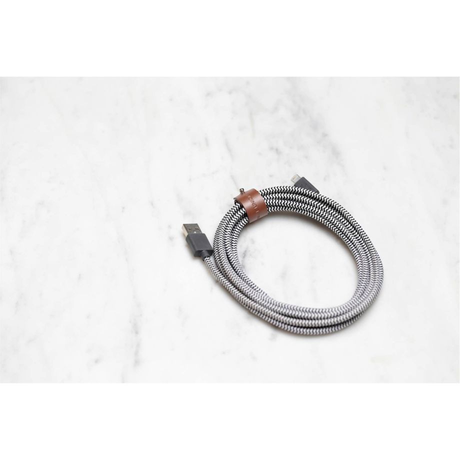 Native Union Belt Cable USB-A to Lightning 3m Zebra