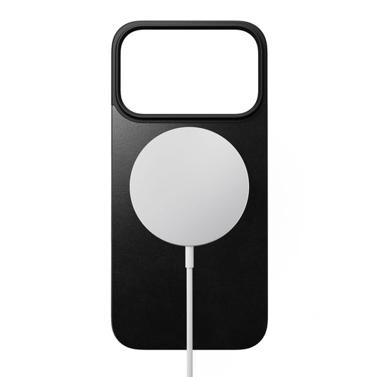 Nomad Magnetic Leather Back MagSafe iPhone 17 Pro Black Horween