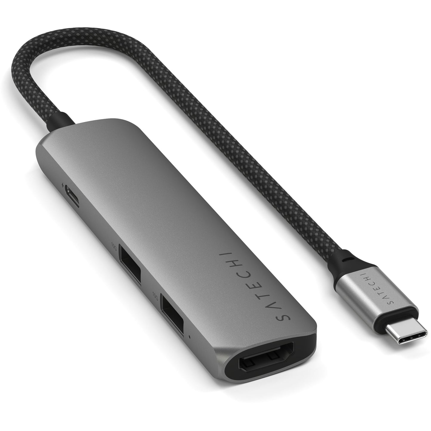 Satechi USB-C 4-in-1 Slim Multiport Adapter 4K Space Grey