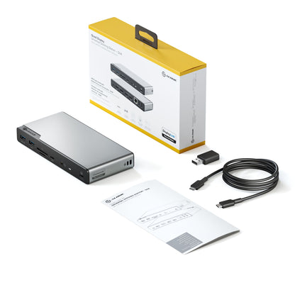 Alogic 14-in-1 USB-C PD DV4 Quad Display Docking Station Space Grey