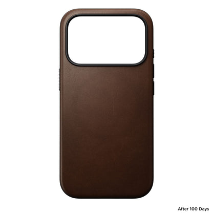 Nomad Modern Leather Case iPhone 17 Pro Brown