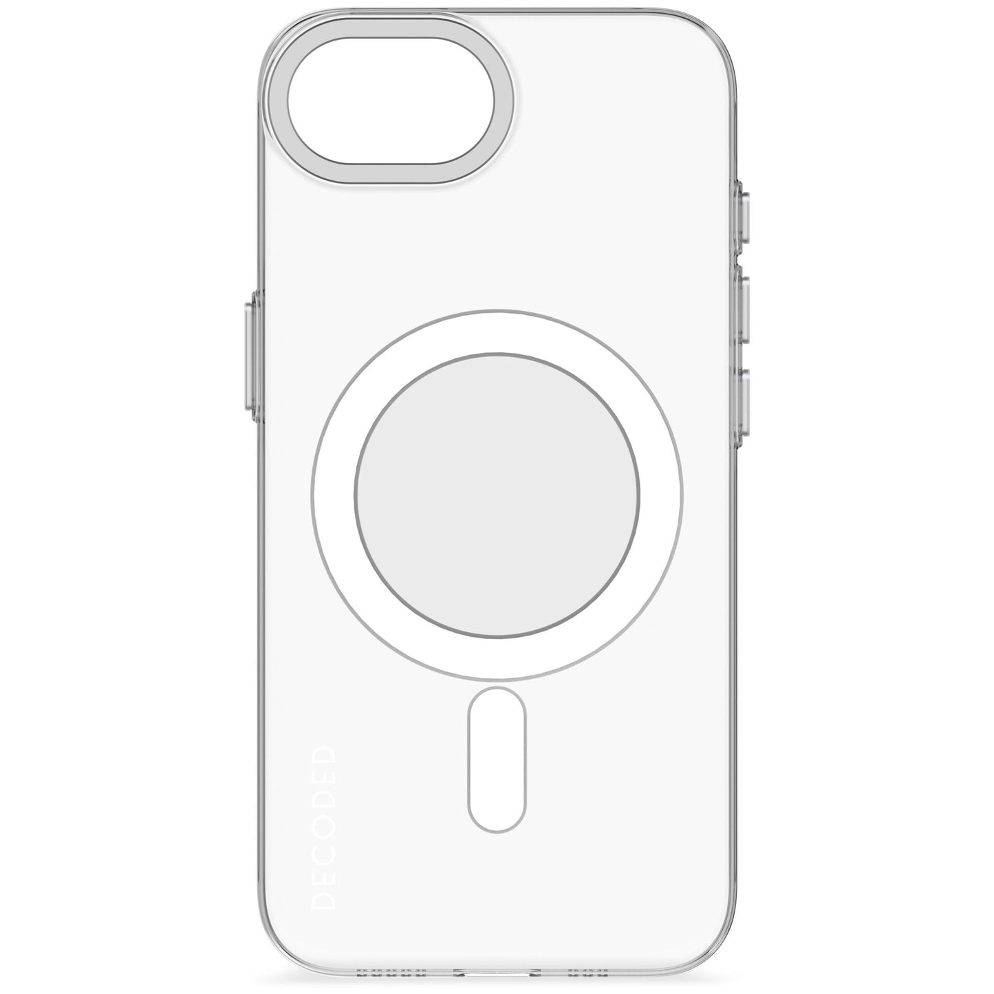 Decoded Recycled Plastic Backc. iPhone 16e Transparent White