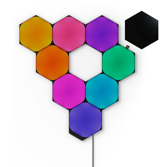 Nanoleaf Shapes Hexagons Ultra Black Starter Kit - 9PK