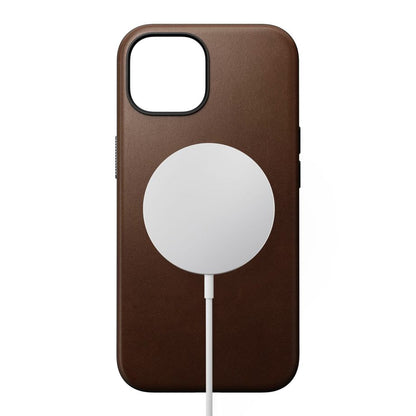 Nomad Modern Leather Case iPhone 15 Brown