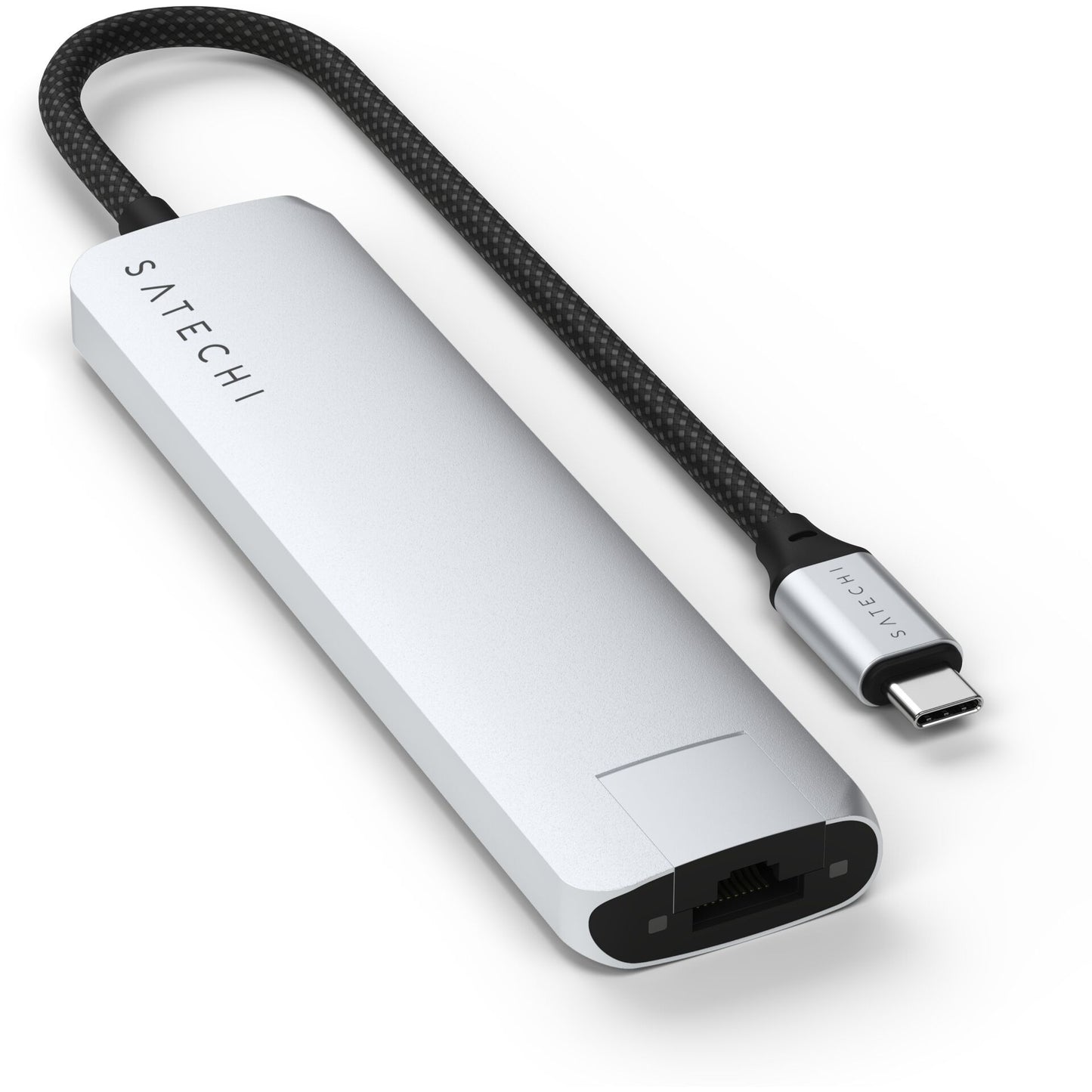 Satechi USB-C 7-in-1 Slim Multi Port Adapter Ethernet Silver
