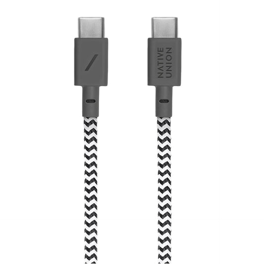 Native Union Belt-Cable USB-C to USB-C 1.2m Zebra