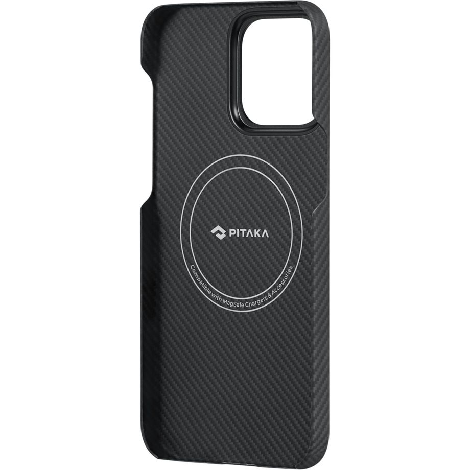 Pitaka MagEZ Case 4 600D for iPhone 15 Plus Black/Grey Twill