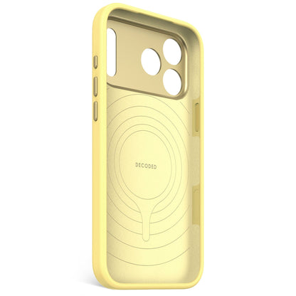 Decoded AntiMicrobial Silicone Backcover iPhone 17 Pro Max Yellow