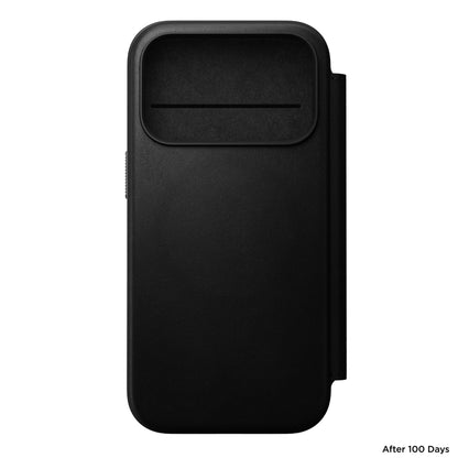 Nomad Modern Leather Folio iPhone 17 Pro Black