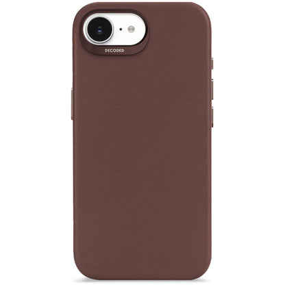 Decoded Leather Backcover iPhone 16e Chocolate Brown