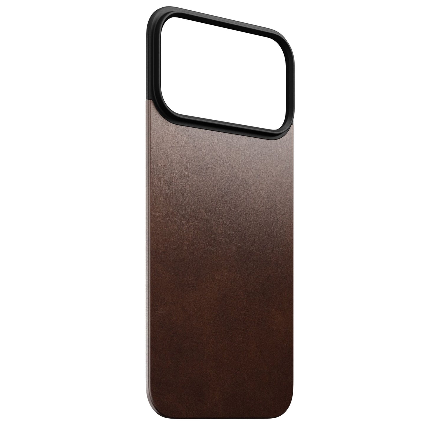 Nomad Magnetic Leather Back MagSafe iPhone 17 Pro Max Rustic Brown Horween