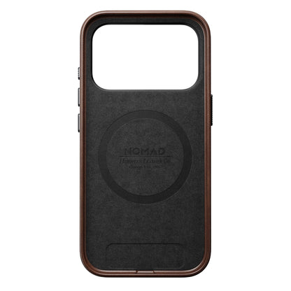 Nomad Traditional Leather Case iPhone 17 Pro Rustic Brown Horween