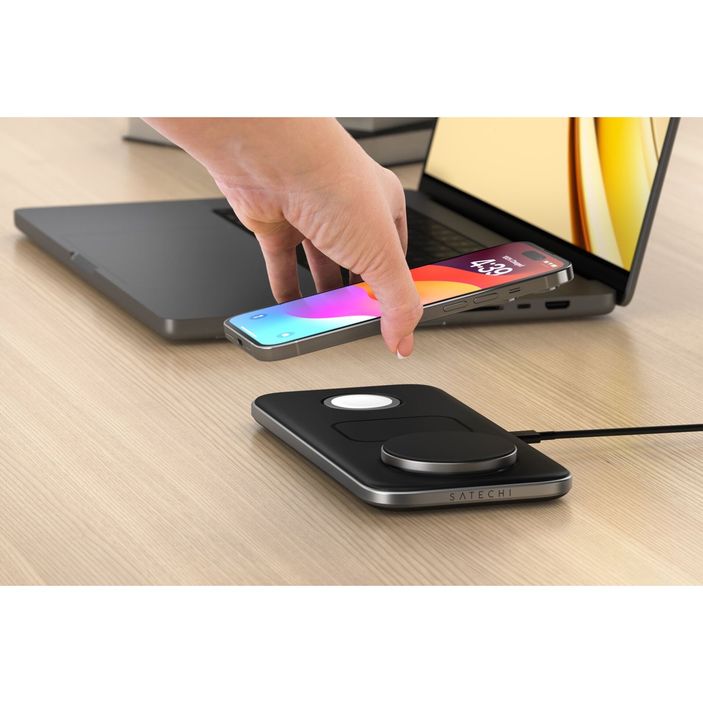 Satechi Qi2 Trio Wireless Charging Pad