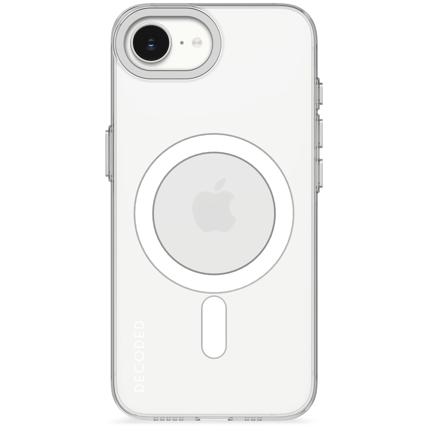 Decoded Recycled Plastic Backc. iPhone 16e Transparent White