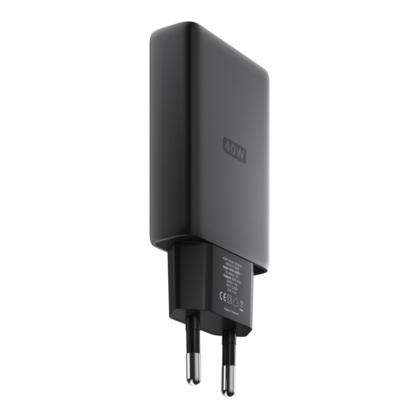 Nomad 40W USB-C GaN Slim Wall Charger Black