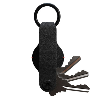 KeySmart AirTag Vegan Leather Case Air Black