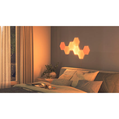 Nanoleaf Elements Wood Look Hexagons Starter Kit - 7PK