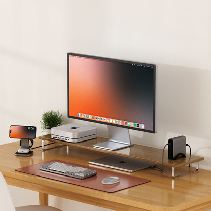 Satechi Vegan-Leather Premium Desk Mat Brown