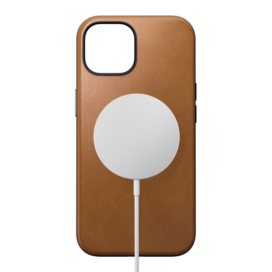 Nomad Modern Leather Case iPhone 15 English Tan