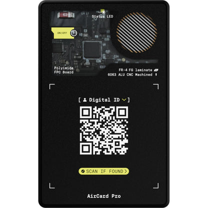 Rolling Square AirCard Pro BT Tracker for Apple Black