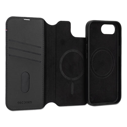 Decoded Leather Detachable Wallet iPhone 16e Black