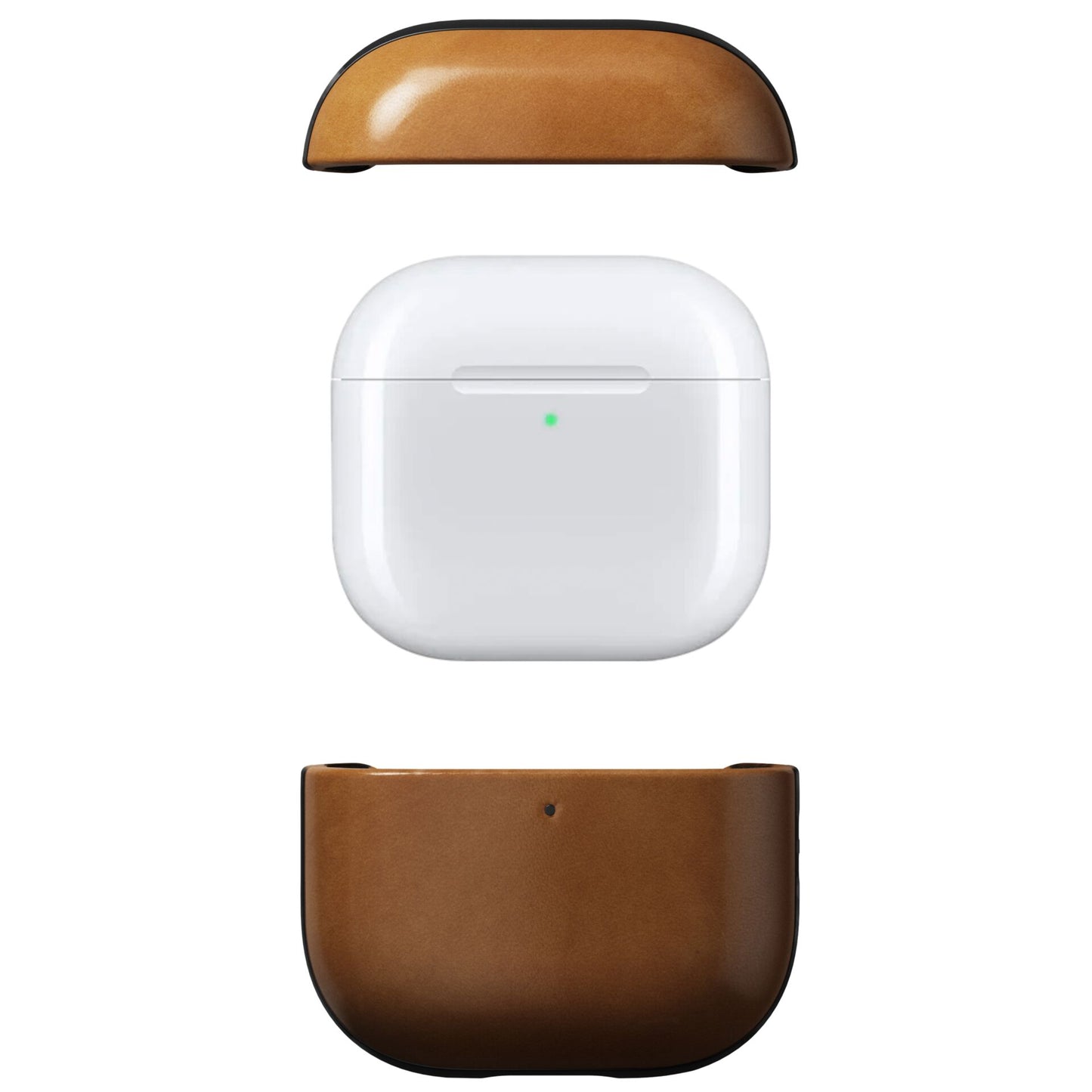 Nomad Modern Leather Case Airpods 4 English Tan-C