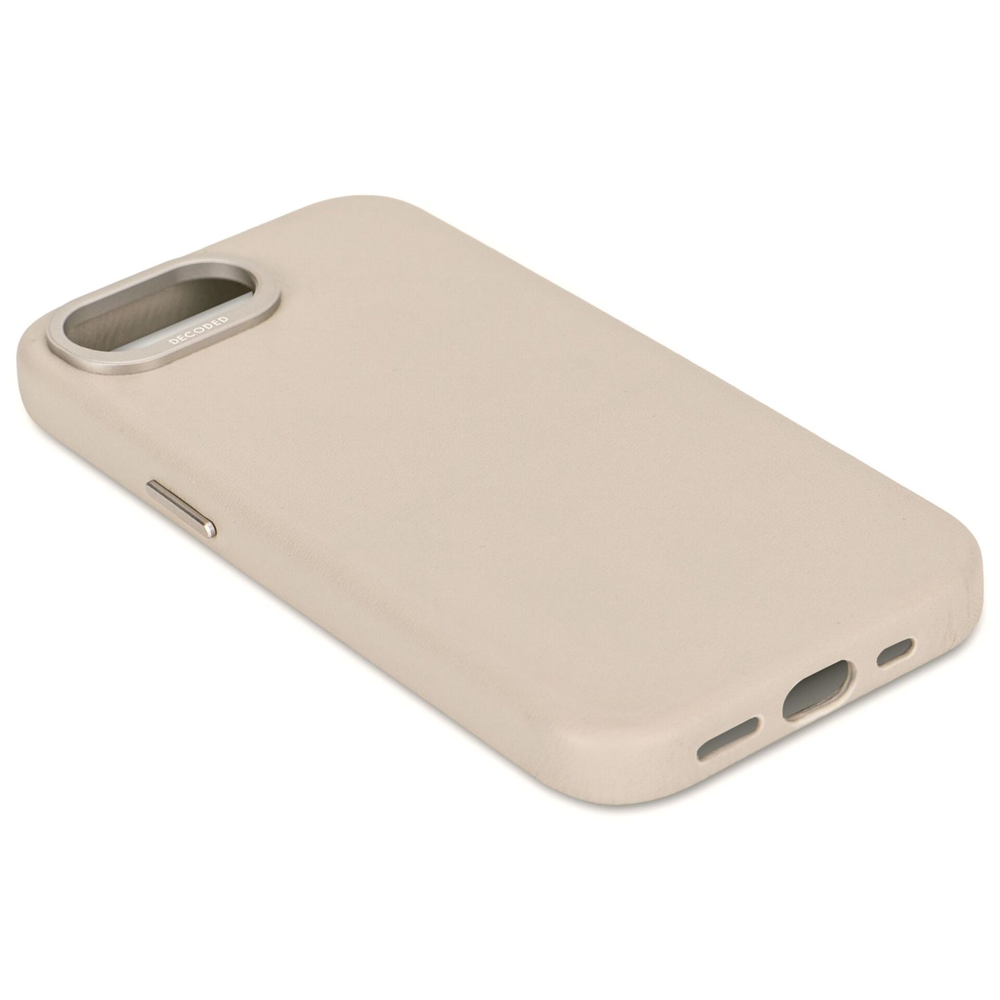 Decoded Leather Backcover iPhone 16e Clay