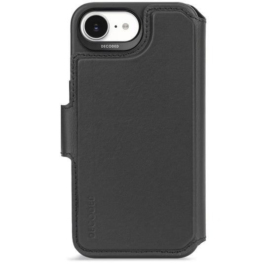 Decoded Leather Detachable Wallet iPhone 16e Black