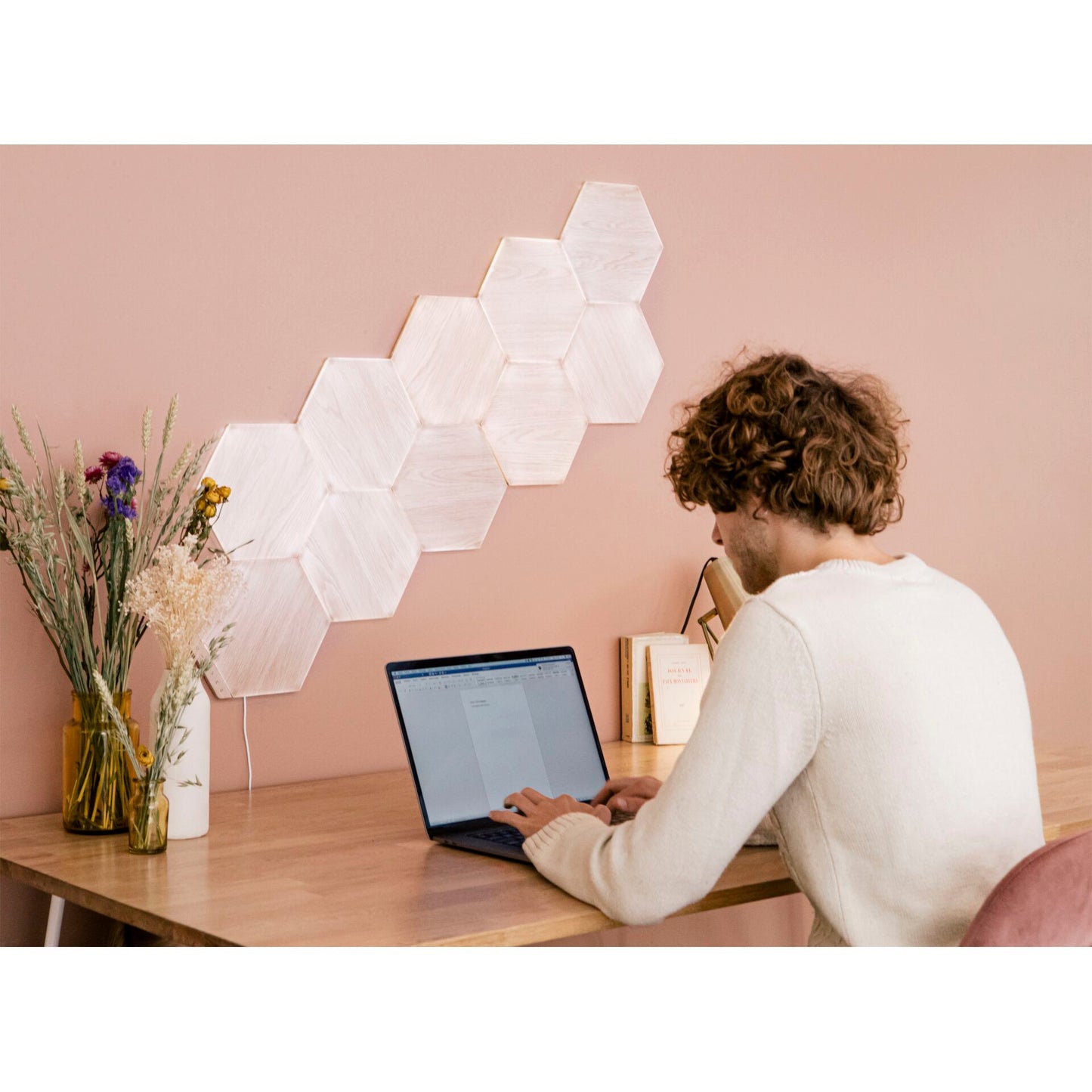 Nanoleaf Elements Wood Look Hexagons Expansion Pack - 3PK