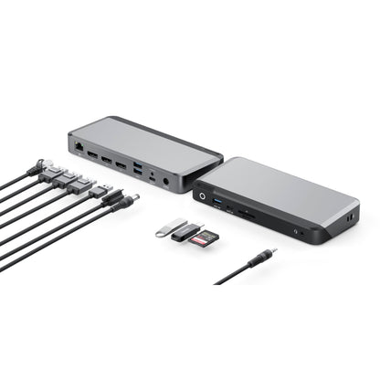 Alogic 100W USB-C DX3 Triple 4K Display Docking Station Space Grey