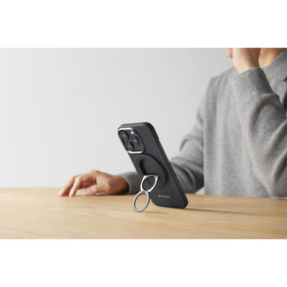 Pitaka MagEZ Case 6 600D for iPhone 16 Pro Black/Grey Twill