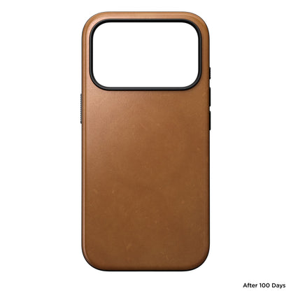 Nomad Modern Leather Case iPhone 17 Pro English Tan