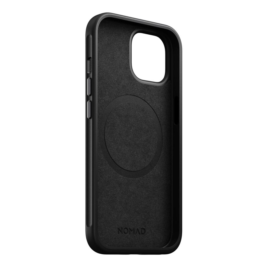 Nomad Modern Leather Case iPhone 15 Black