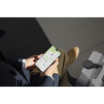 Satechi Vegan-Leather FindAll Luggage Tag Black