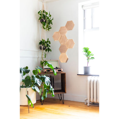 Nanoleaf Elements Wood Look Hexagons Starter Kit - 7PK