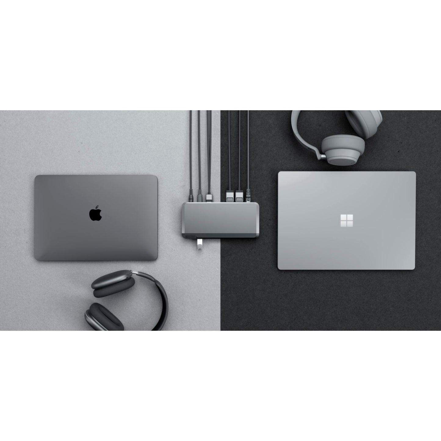 Alogic 100W USB-C DX2Pro Dual 4K Display Docking Station Space Grey