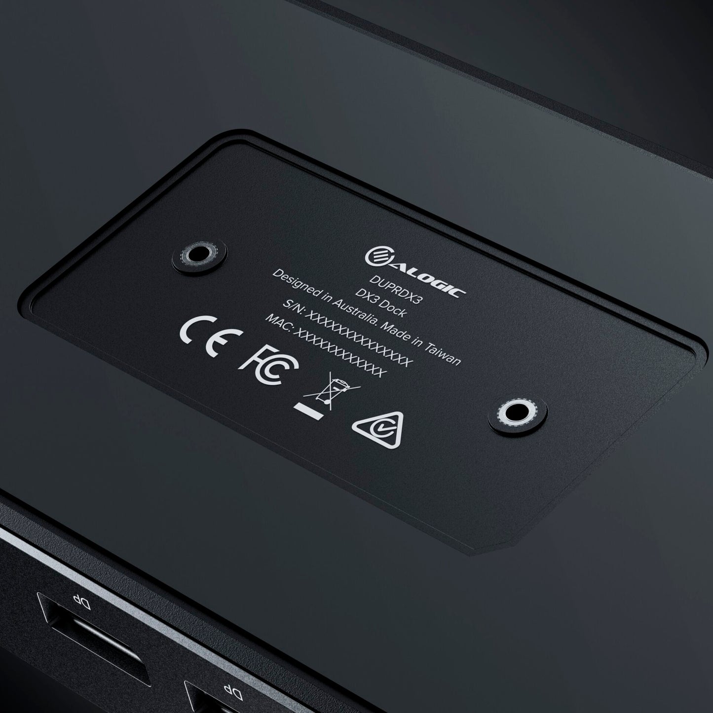 Alogic 100W USB-C DX3 Triple 4K Display Docking Station Space Grey