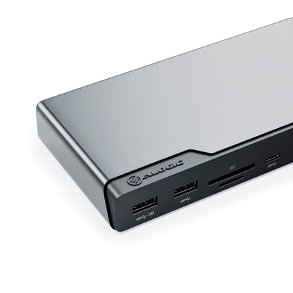 Alogic 14-in-1 USB-C PD DV4 Quad Display Docking Station Space Grey