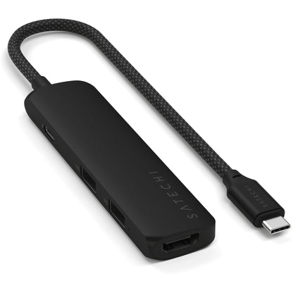 Satechi USB-C 4-in-1 Slim Multiport Adapter 4K Black