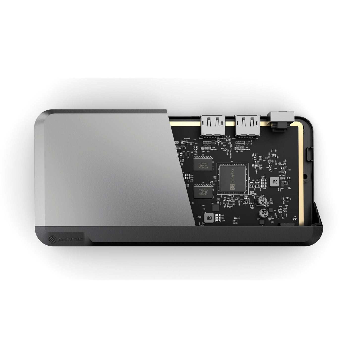 Alogic 100W USB-C DX2Pro Dual 4K Display Docking Station Space Grey