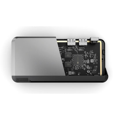 Alogic 100W USB-C DX2Pro Dual 4K Display Docking Station Space Grey